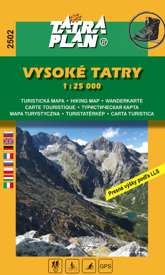 mapa Vysoké Tatry